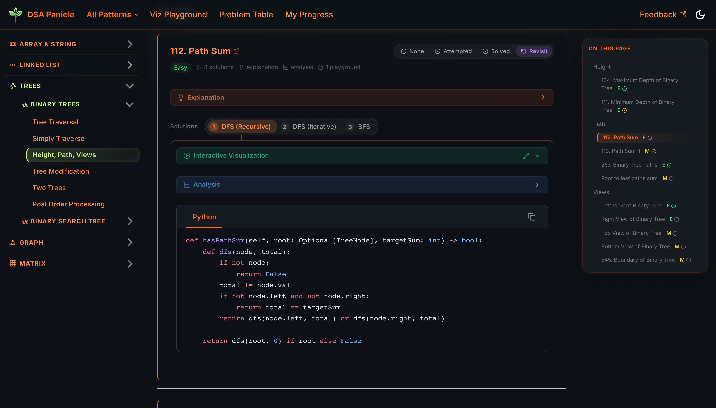 Pattern page preview
